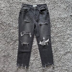 Pistola faded black distressed jeans